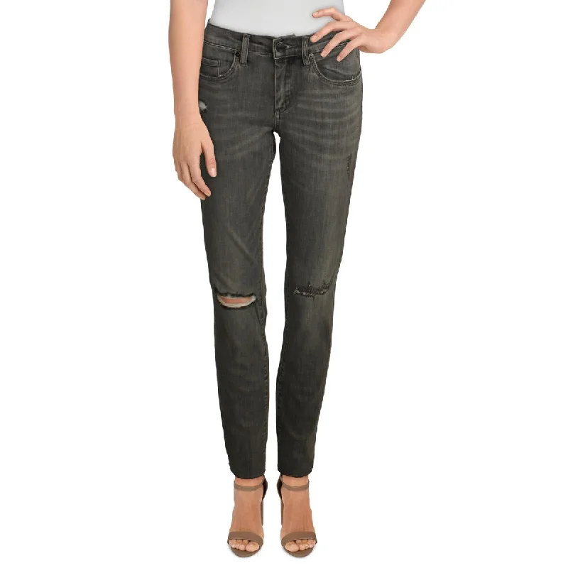 New Arrival [BLANKNYC] Womens The Bond Mid Rise Raw Hem Skinny Jeans