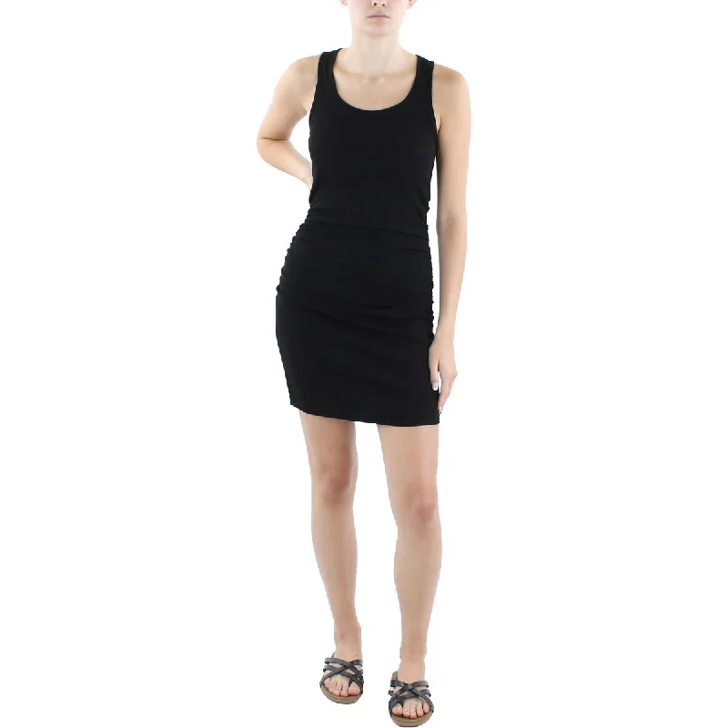 Midnight Madness Bobi Womens Ribbed Tank Shift Dress