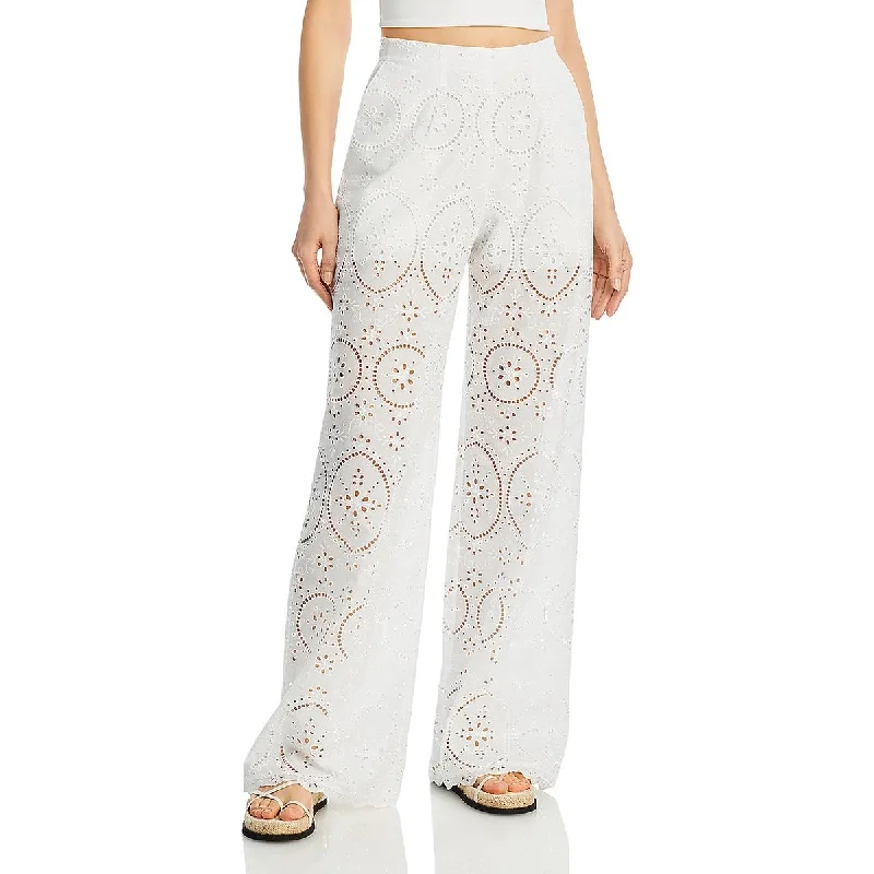 Special Savings Charo Ruiz Ibiza Womens Brigid Eyelet Cotton Trouser Pants
