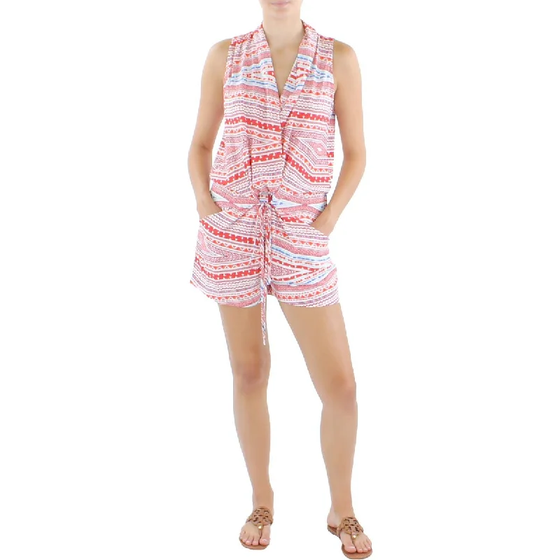Savings Spectacular Collective Concepts Womens Crepe Aztec Print Romper