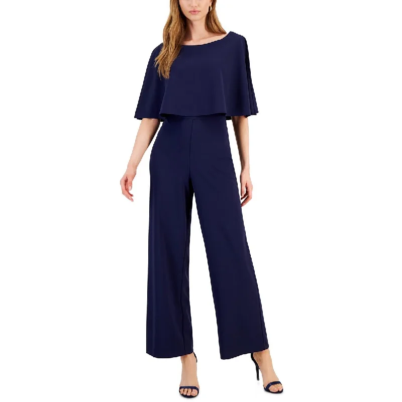 Clearance Event Connected Apparel Womens Cape Wide Leg Jumpsuit