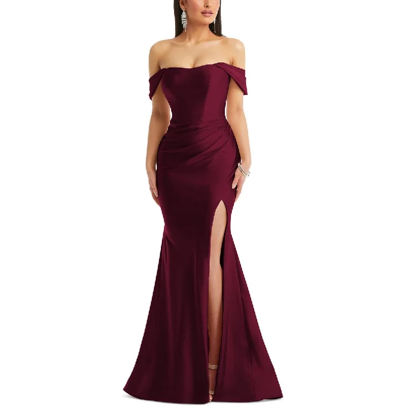 Price Rollback Cynthia & Sahar Womens Satin Corset Evening Dress