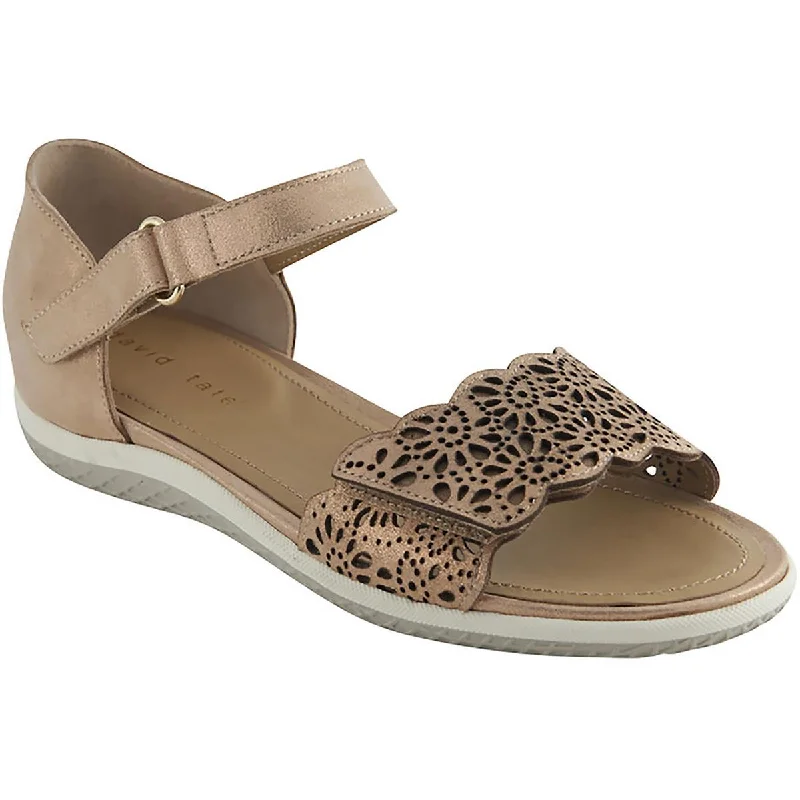 Great Bargains David Tate Womens Lure Suede Open Toe Ankle Strap