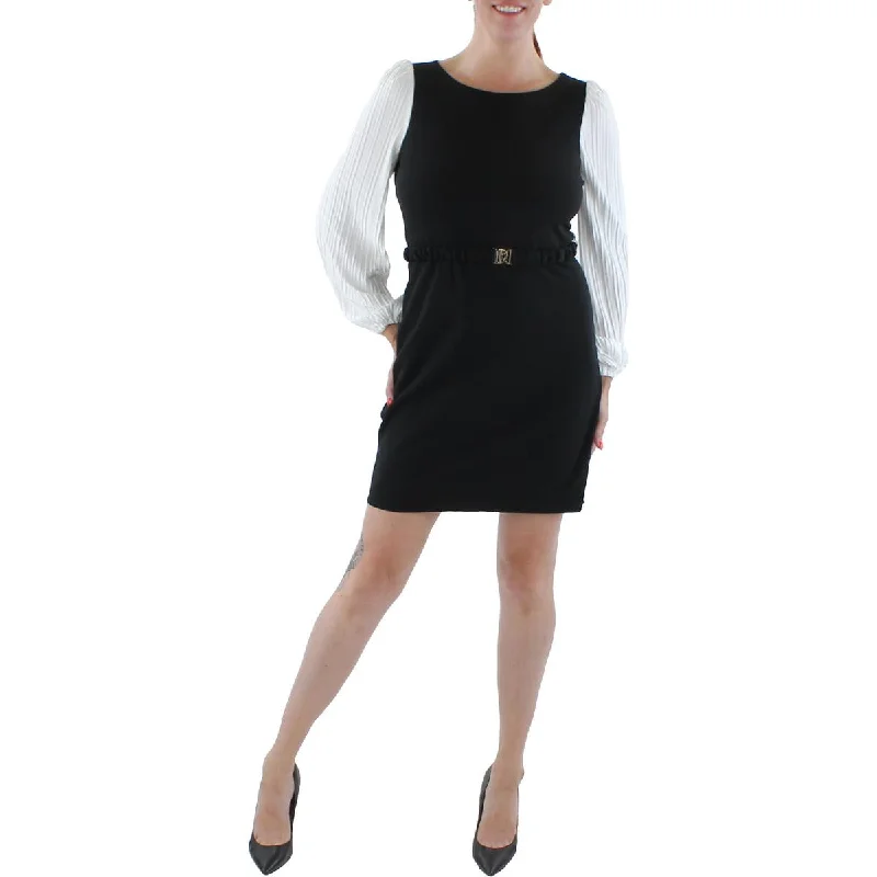 Special Promotion DKNY Womens Petites Mixed Media Mini Mini Dress