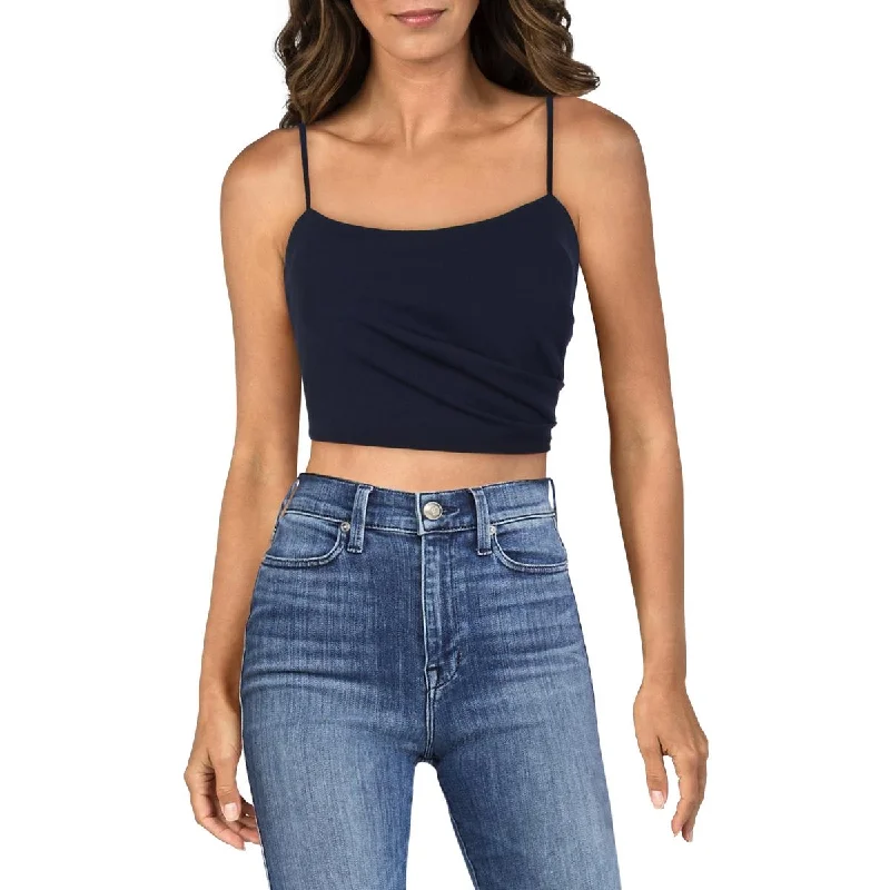 Price Cut Emerald Sundae Womens Juniors Crepe Padded Cropped