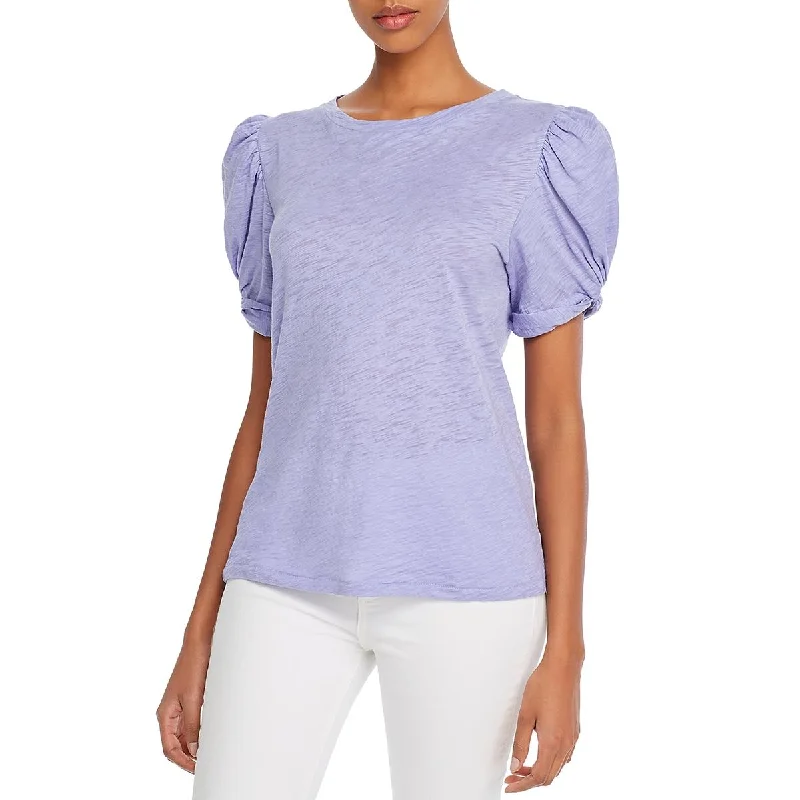 Unbeatable Prices Goldie Womens Twisted Puff Sleeves Crewneck T-Shirt