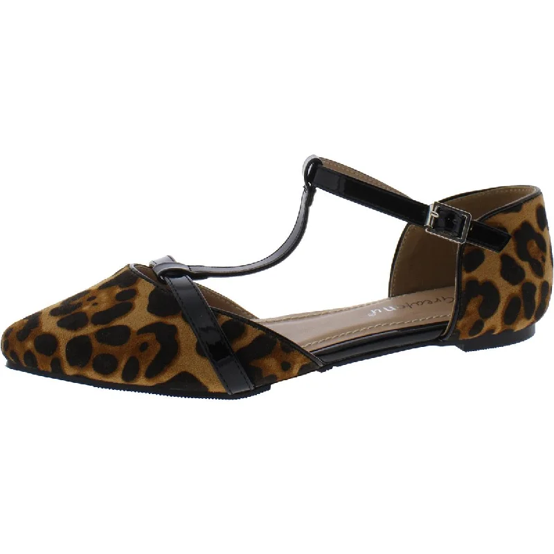 Time-Limited Offer Greatonu Womens Faux Suede Leopard Print D'Orsay