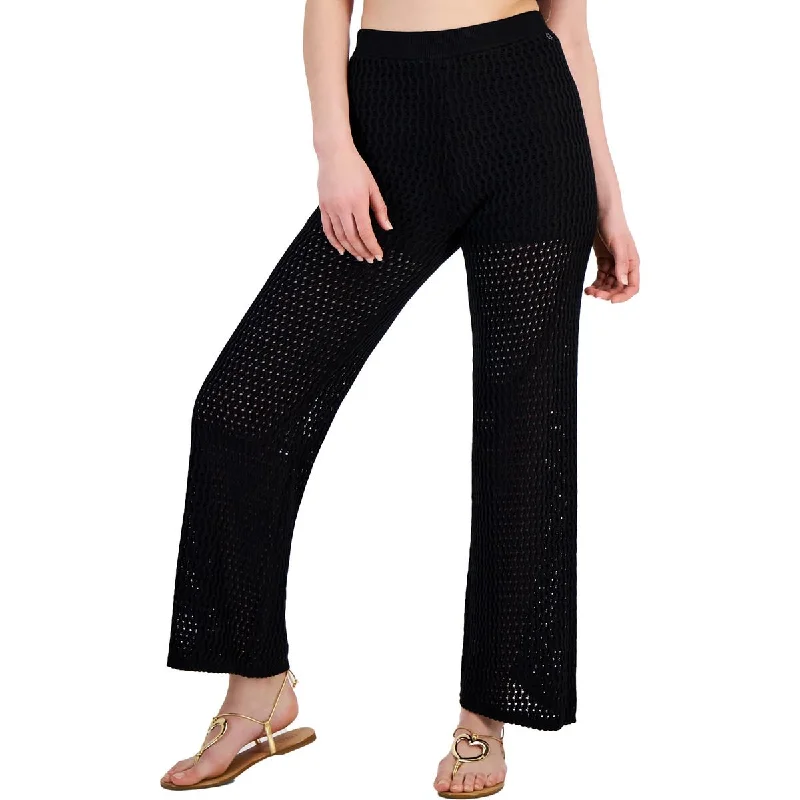 Must-Have Deals Guess Womens Crochet Knit Wide Leg Pants