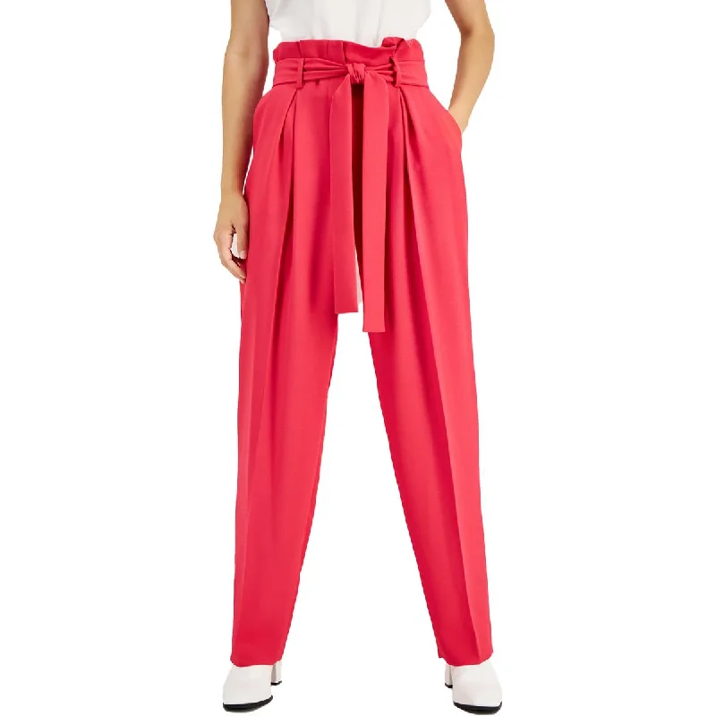 Take Advantage Hugo Boss Womens Paperbag Waist Polyester Dress Pants