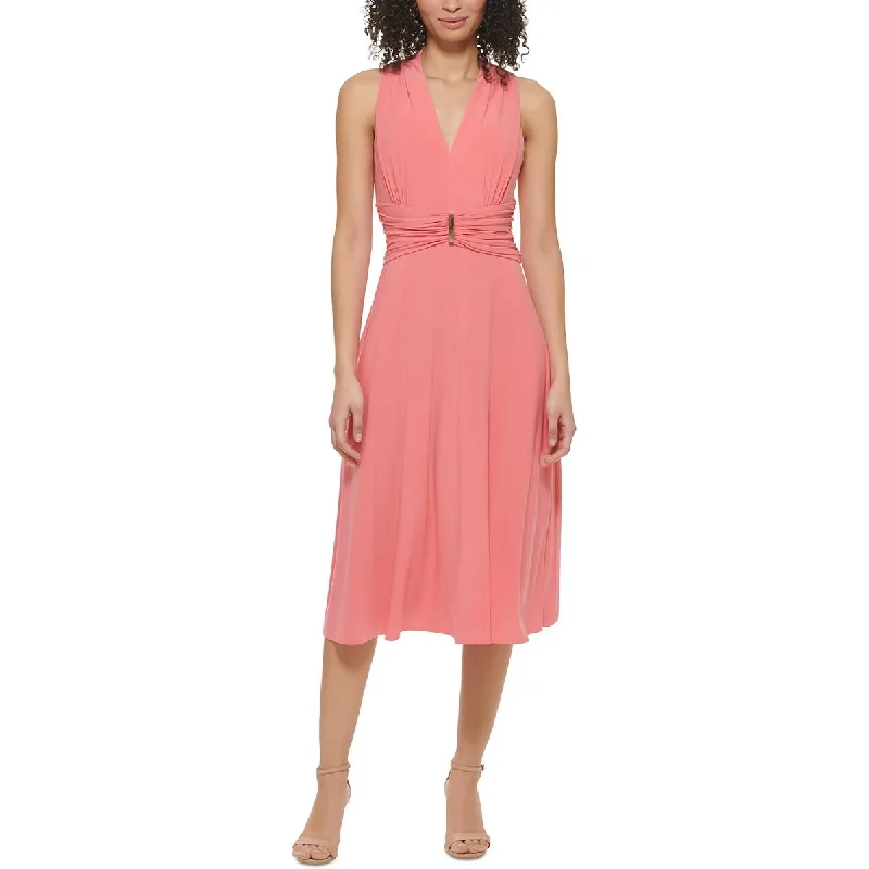 Price Reduction Jessica Howard Womens Midi Sleeveless Fit & Flare Dress