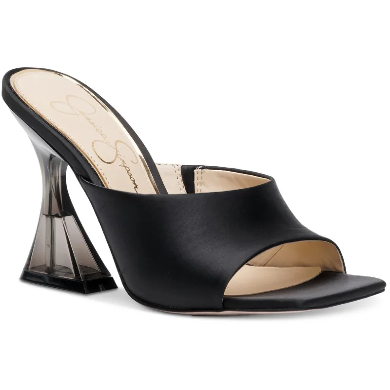 Online Only Jessica Simpson Womens Sanaa Solid Square toe Mules