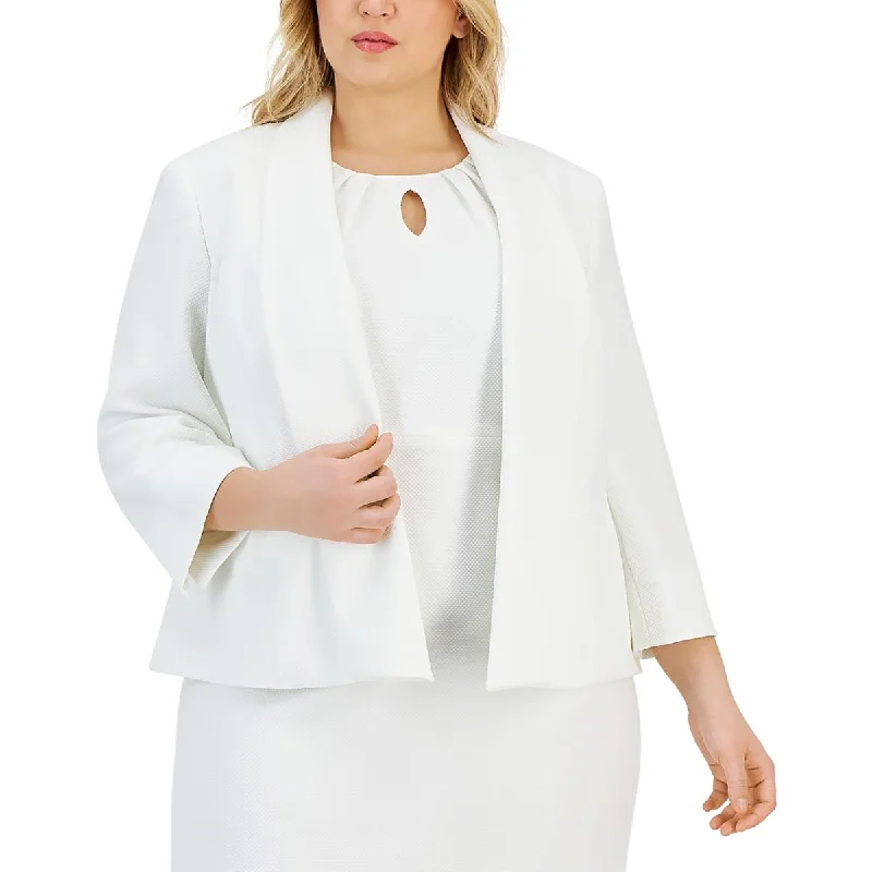 Deal Explosion Kasper Womens Plus    Suit Separate Office Wear Open-Front Blazer