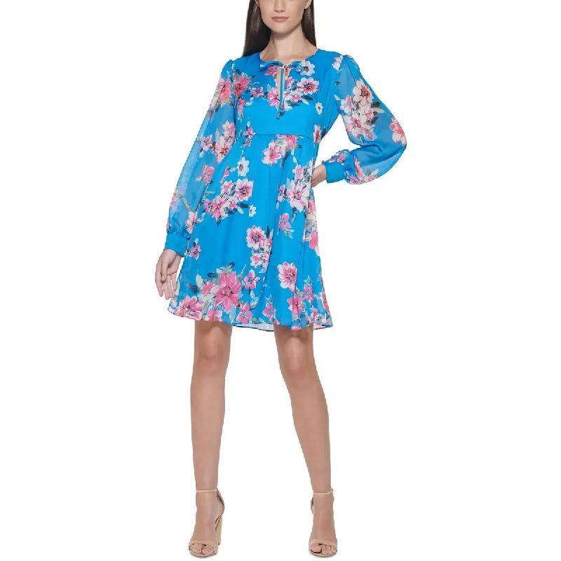 Deal Mania Kensie Dresses Womens Floral Mini Shift Dress