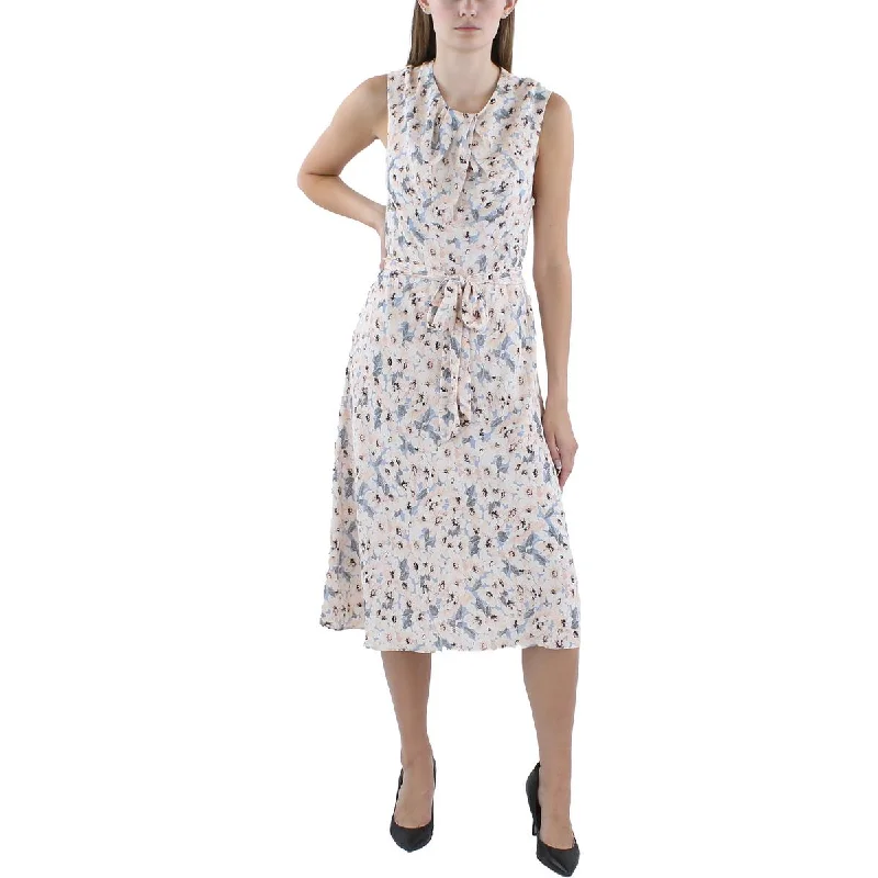 Price Reduction Lauren Ralph Lauren Womens Daytime Floral Print Midi Dress