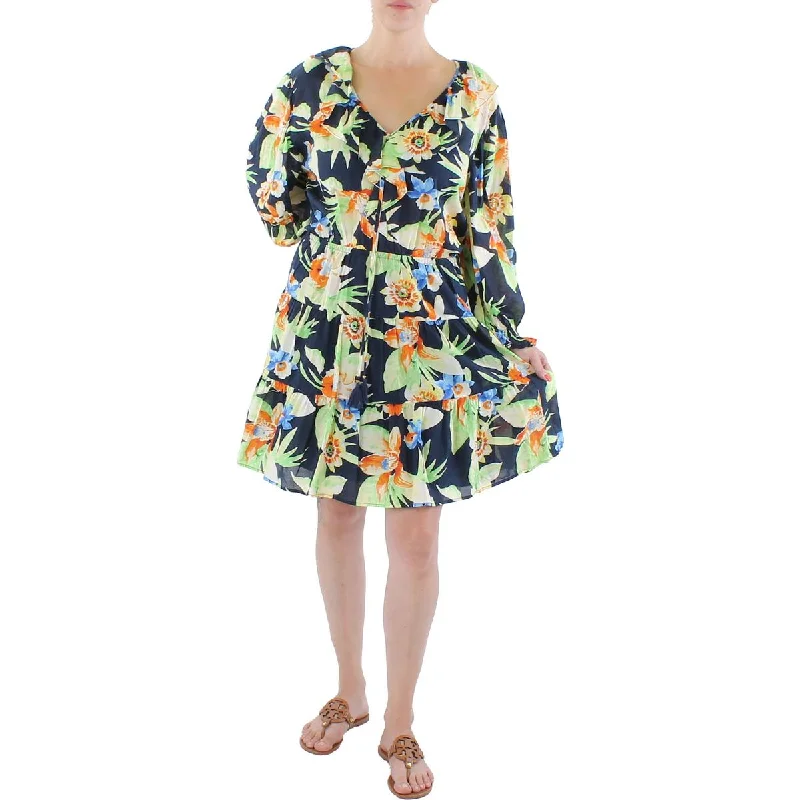 Loyalty Reward Lauren Ralph Lauren Womens Floral Knee Midi Dress