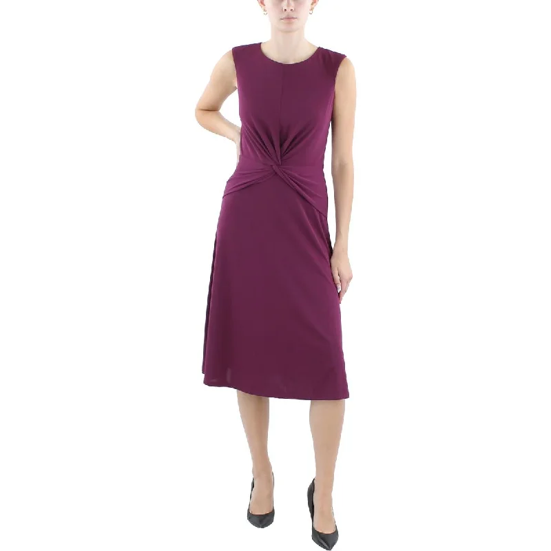 Sneak Peek Sale Lauren Ralph Lauren Womens Midi Gathered Sheath Dress