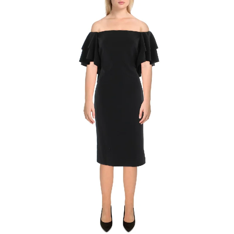 Exclusive Online Offer Lauren Ralph Lauren Womens Off-The-Shoulder Knee-Length Cocktail and Party Dress