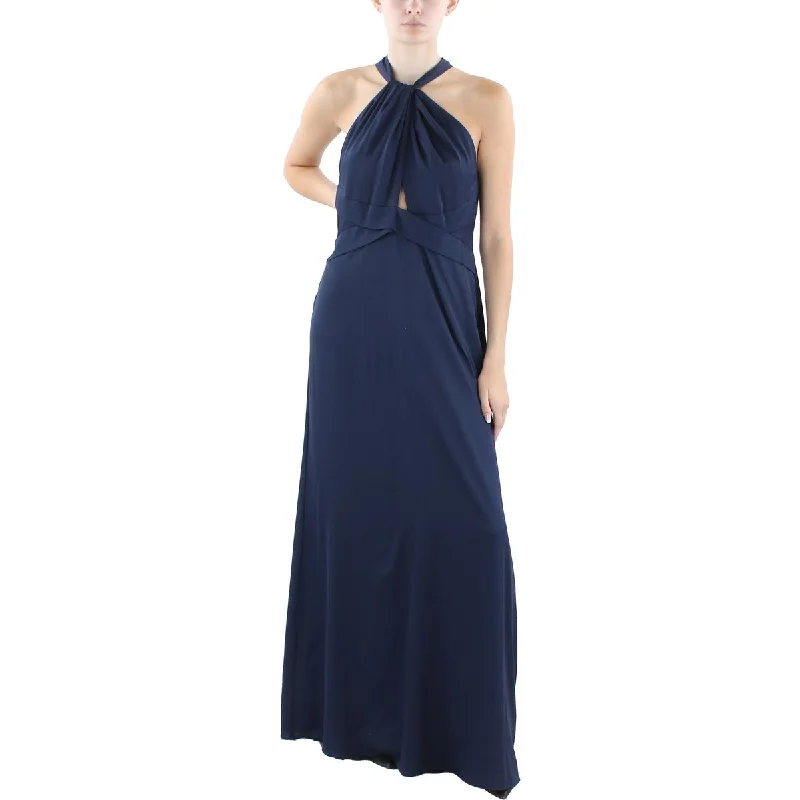 Members Only Lauren Ralph Lauren Womens Solid Long Maxi Dress