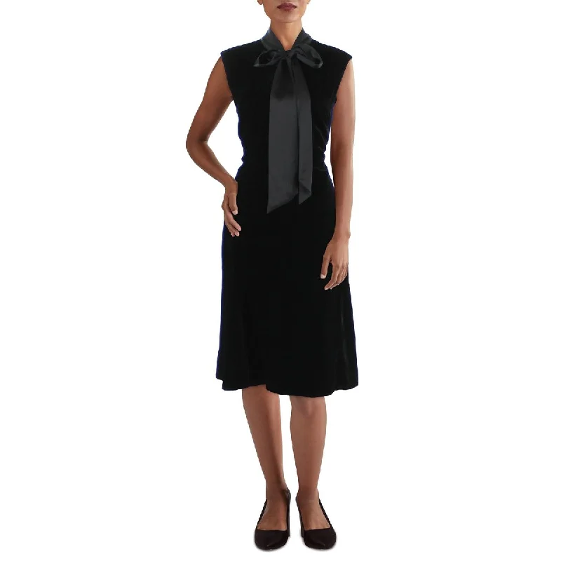 Markdown Madness Lauren Ralph Lauren Womens Velvet Calf Midi Dress