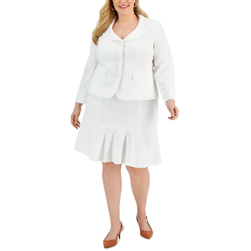 Great Deals Le Suit Womens Plus Professional Career Two-Button Blazer
