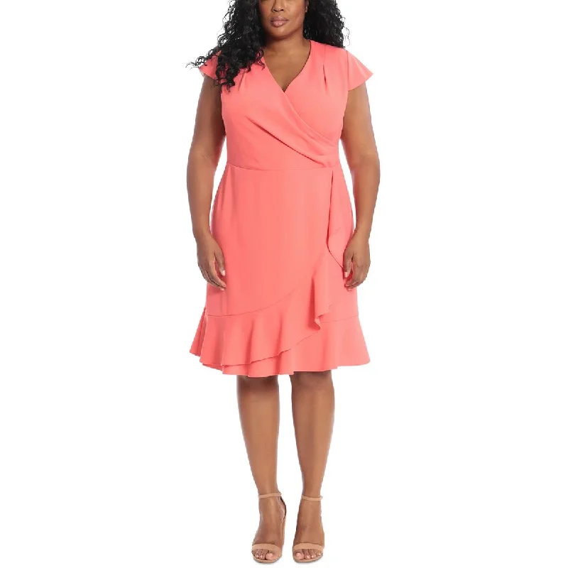 Today’s Deal London Times Womens Plus Ruffled  Shift Dress