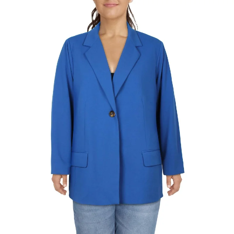 Special Offer Maree Pour Toi Womens Plus Suit Separate Office One-Button Blazer
