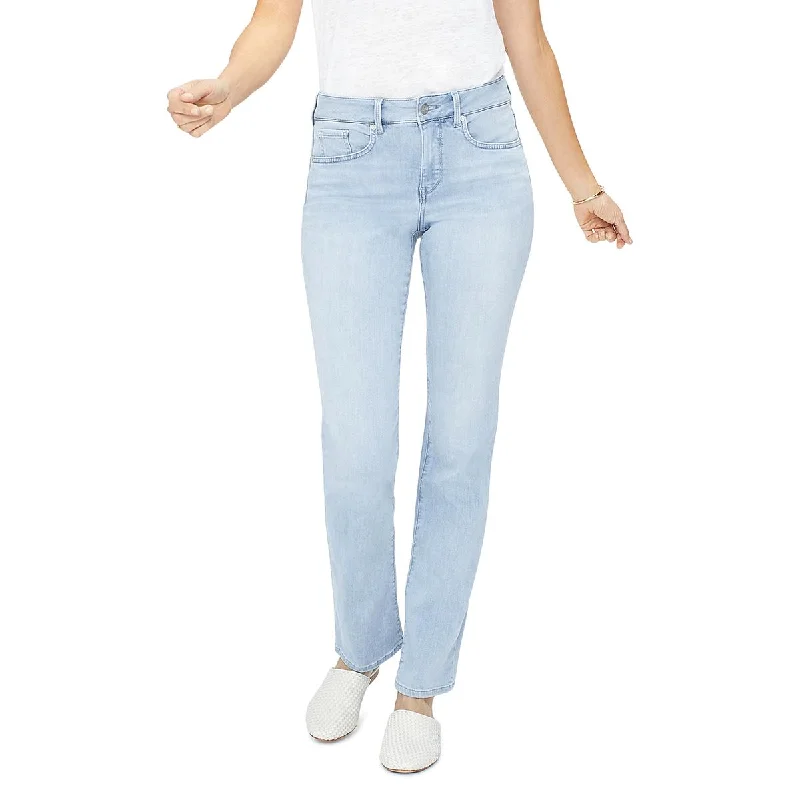 Super Bargain NYDJ Womens Marilyn Denim Whisker Wash Straight Leg Jeans