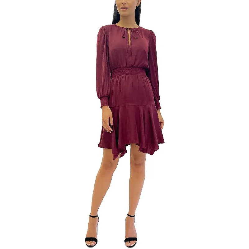Price Meltdown Sam Edelman Womens Tie Neck Short Mini Dress