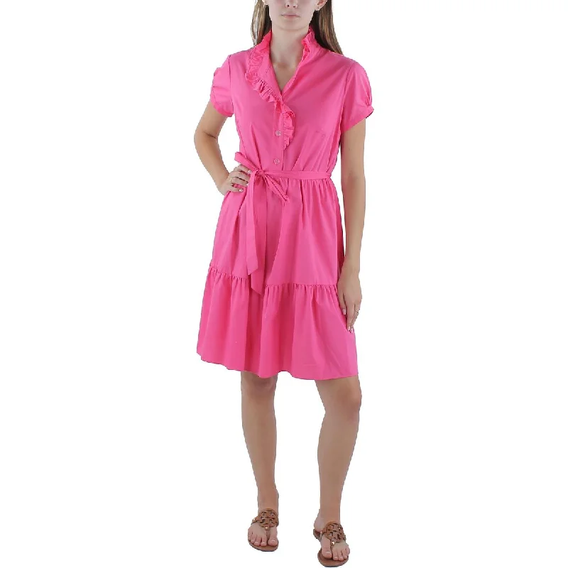 Online Exclusive Sandra Darren Womens Work Short Shirtdress