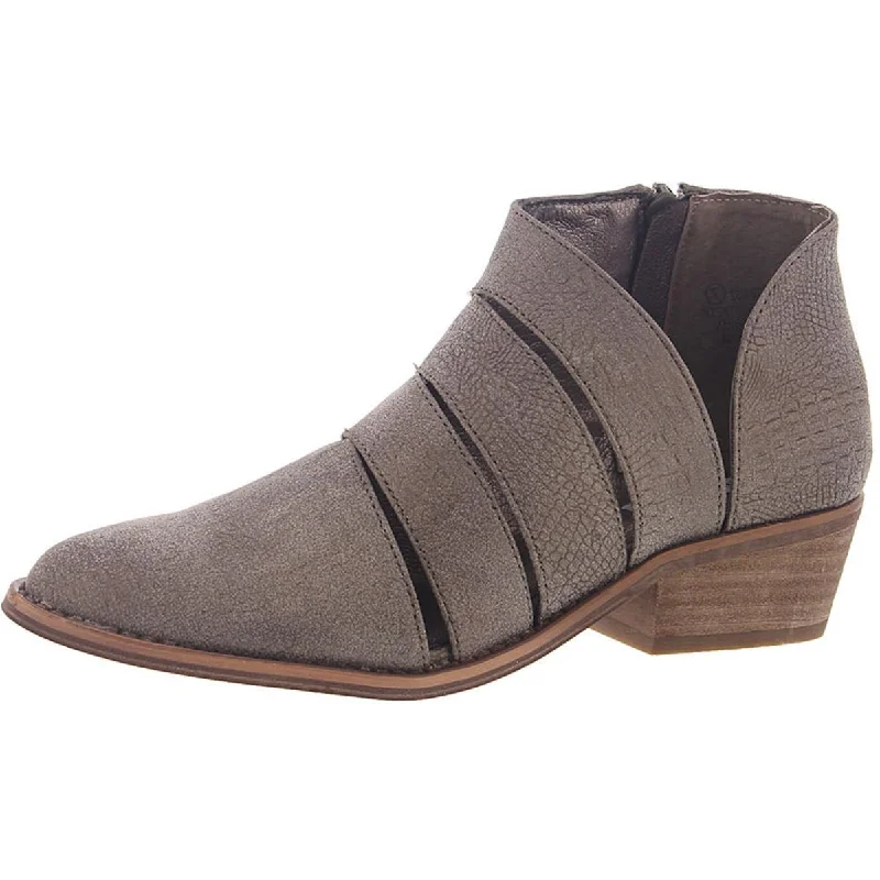Price Rollback Very G Womens Hop Along Block Heel Distressed Booties