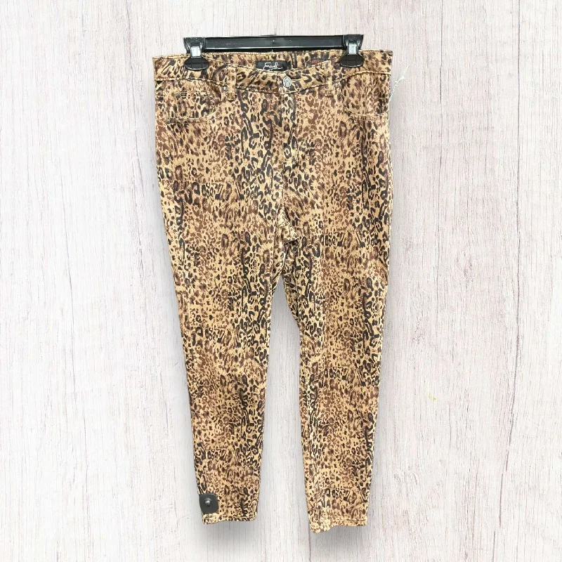 Don't Wait Animal Print Pants Dress Earl Jean, Size 12