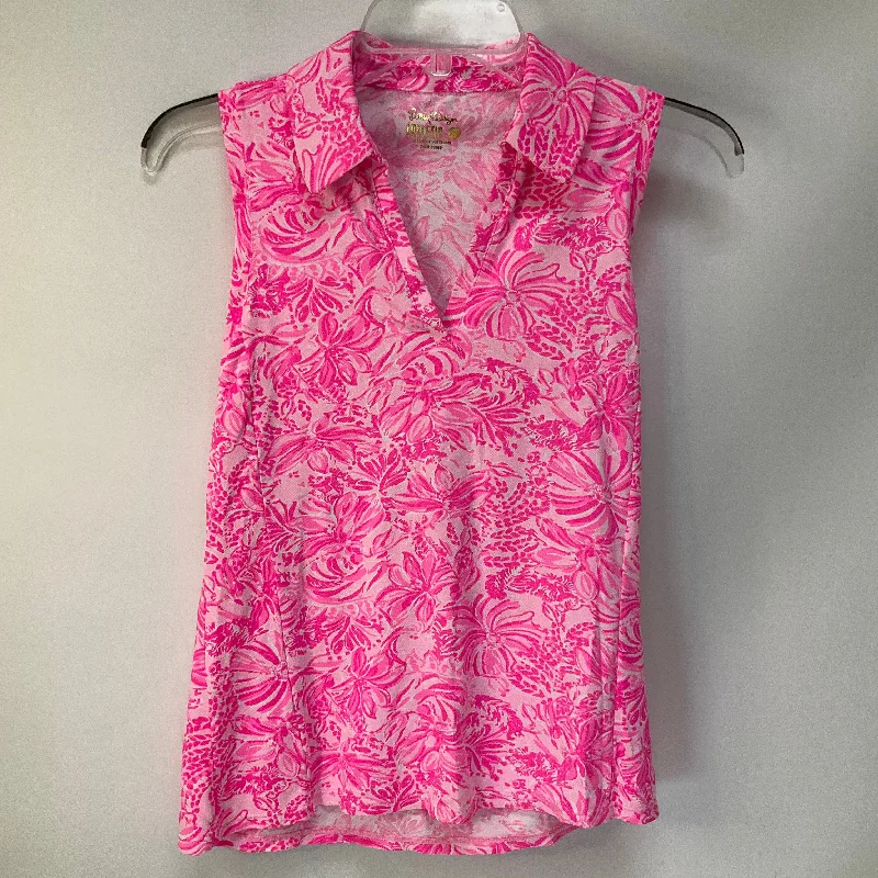 Savings Galore Athletic Tank Top By Lilly Pulitzer In Pink, Size: Xs
