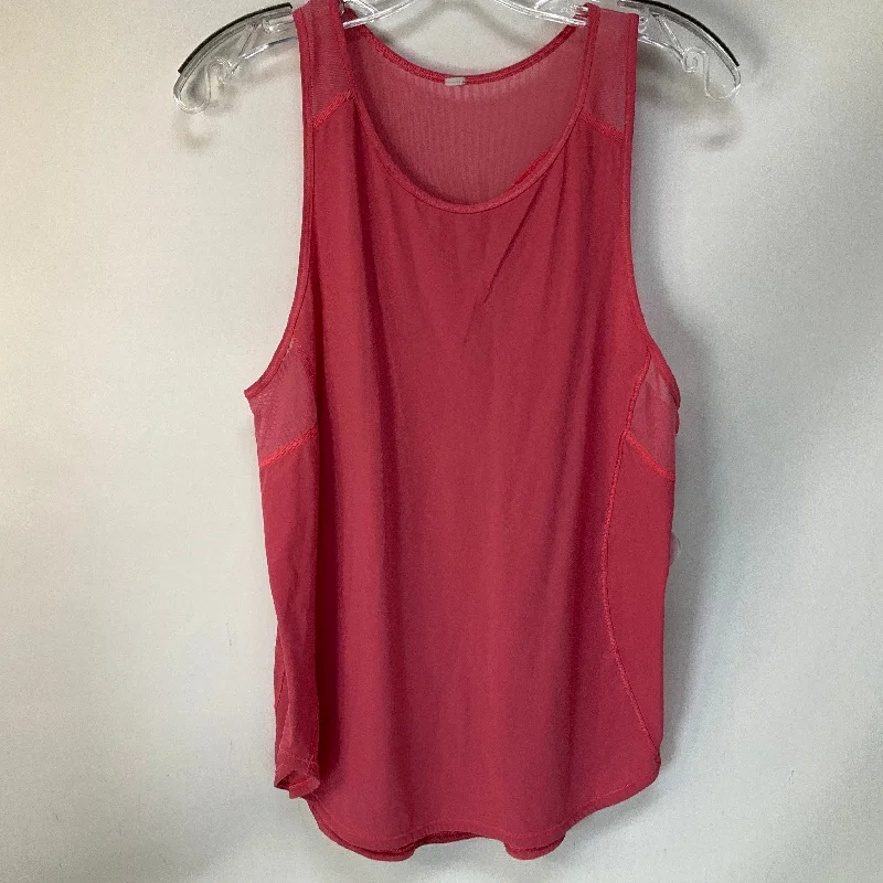 Warehouse Sale Athletic Tank Top By Lululemon In Pink, Size: 8