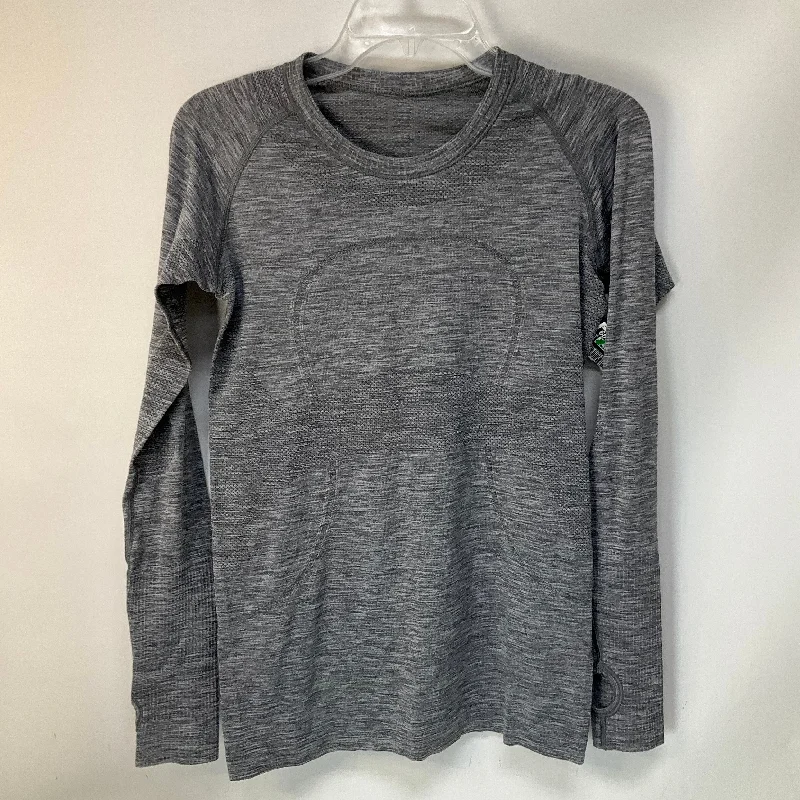 Special Savings Athletic Top Long Sleeve Crewneck By Lululemon In Grey, Size: 8