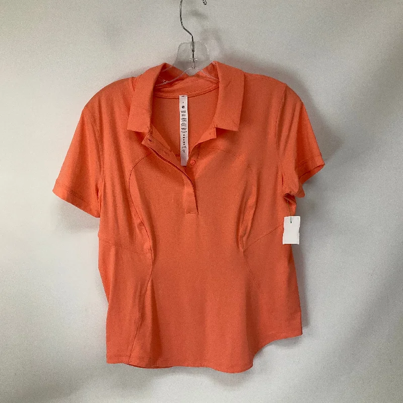 Price Drop Alert Athletic Top Short Sleeve By Lululemon In Peach, Size: 8