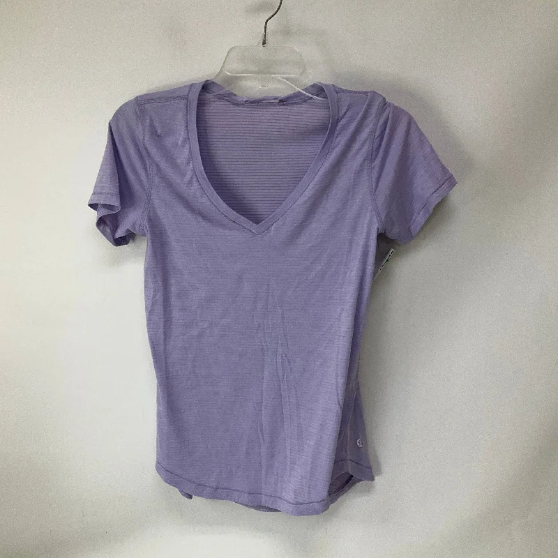 Price Rollback Athletic Top Short Sleeve By Lululemon In Purple, Size: 8