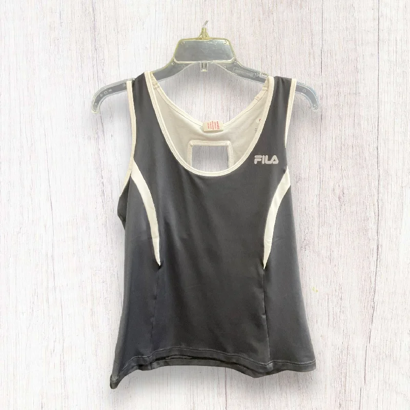 Act Fast Black Athletic Tank Top Fila, Size Xl