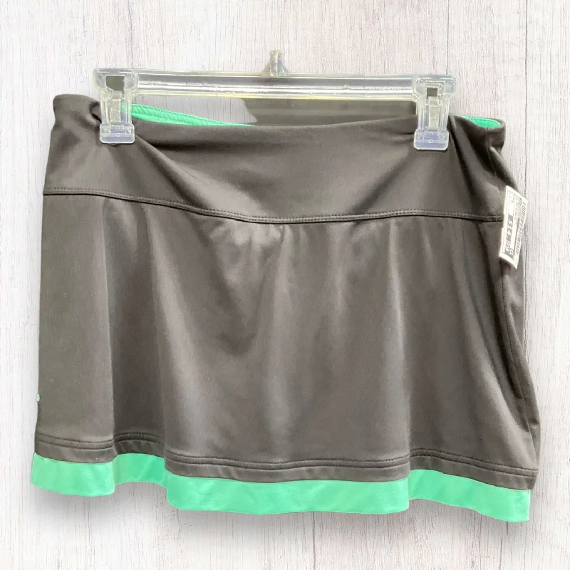 Exclusive Savings Black & Green Athletic Skort Bolle, Size L