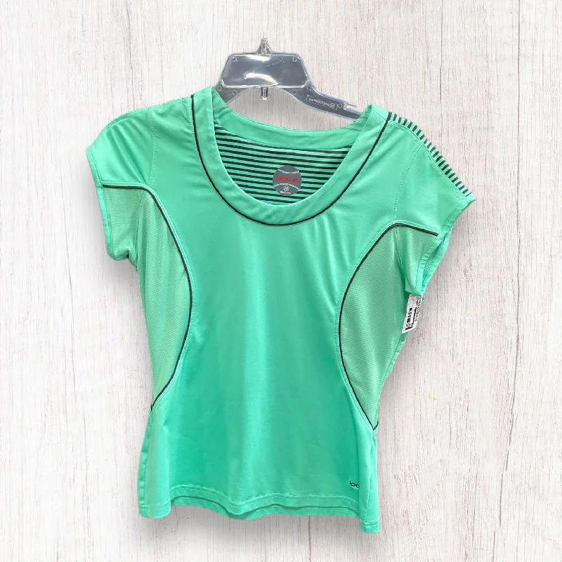 Don't Wait Black & Green Athletic Top Short Sleeve Bolle, Size M