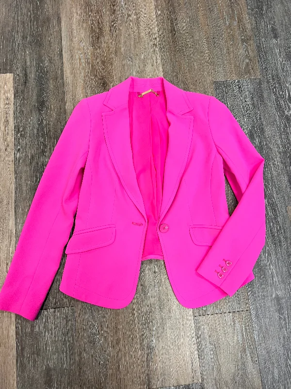 Final Clearance Blazer Designer By Trina Turk In Pink, Size: 4