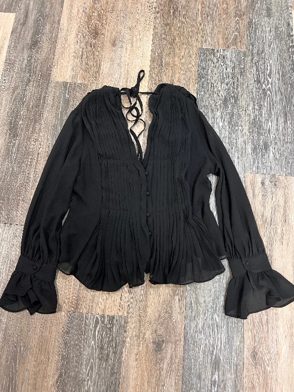 Special Promotion Blouse Long Sleeve By Dress Forum In Black, Size: S