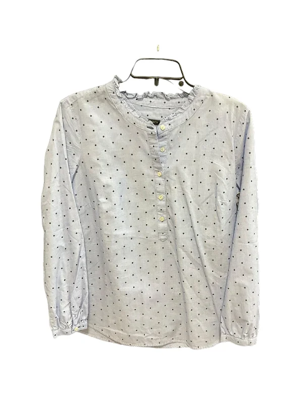 Value Deals Blouse Long Sleeve By Talbots In Polkadot Pattern, Size: S
