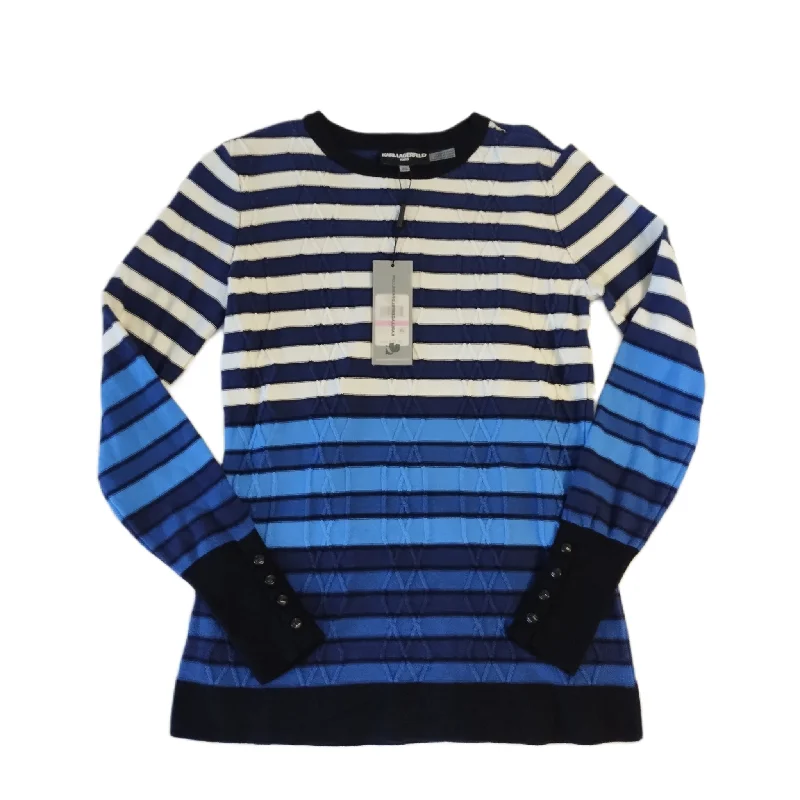 Huge Discounts Blue Sweater Designer By Karl Lagerfeld, Size: Xxs