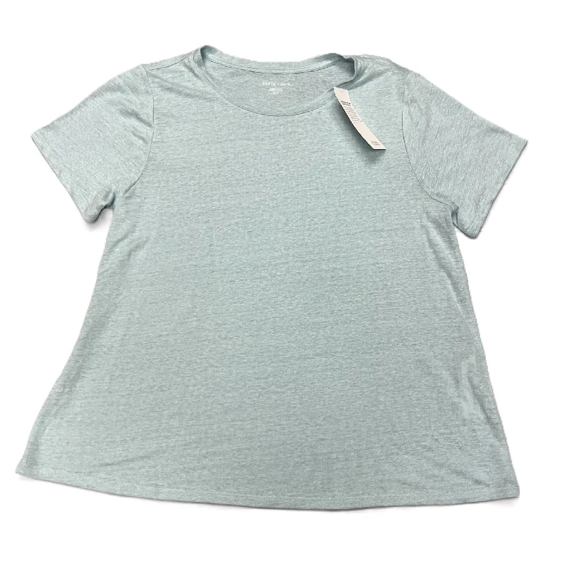 Final Markdown Blue Top Short Sleeve By Eileen Fisher, Size: Xs