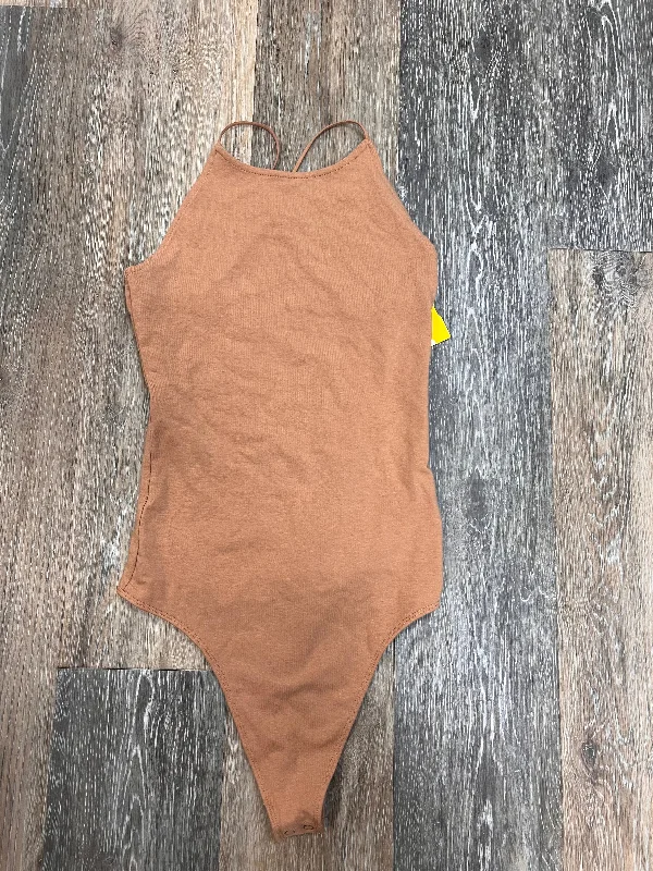 Exclusive Online Offer Bodysuit By American Eagle In Tan, Size: S