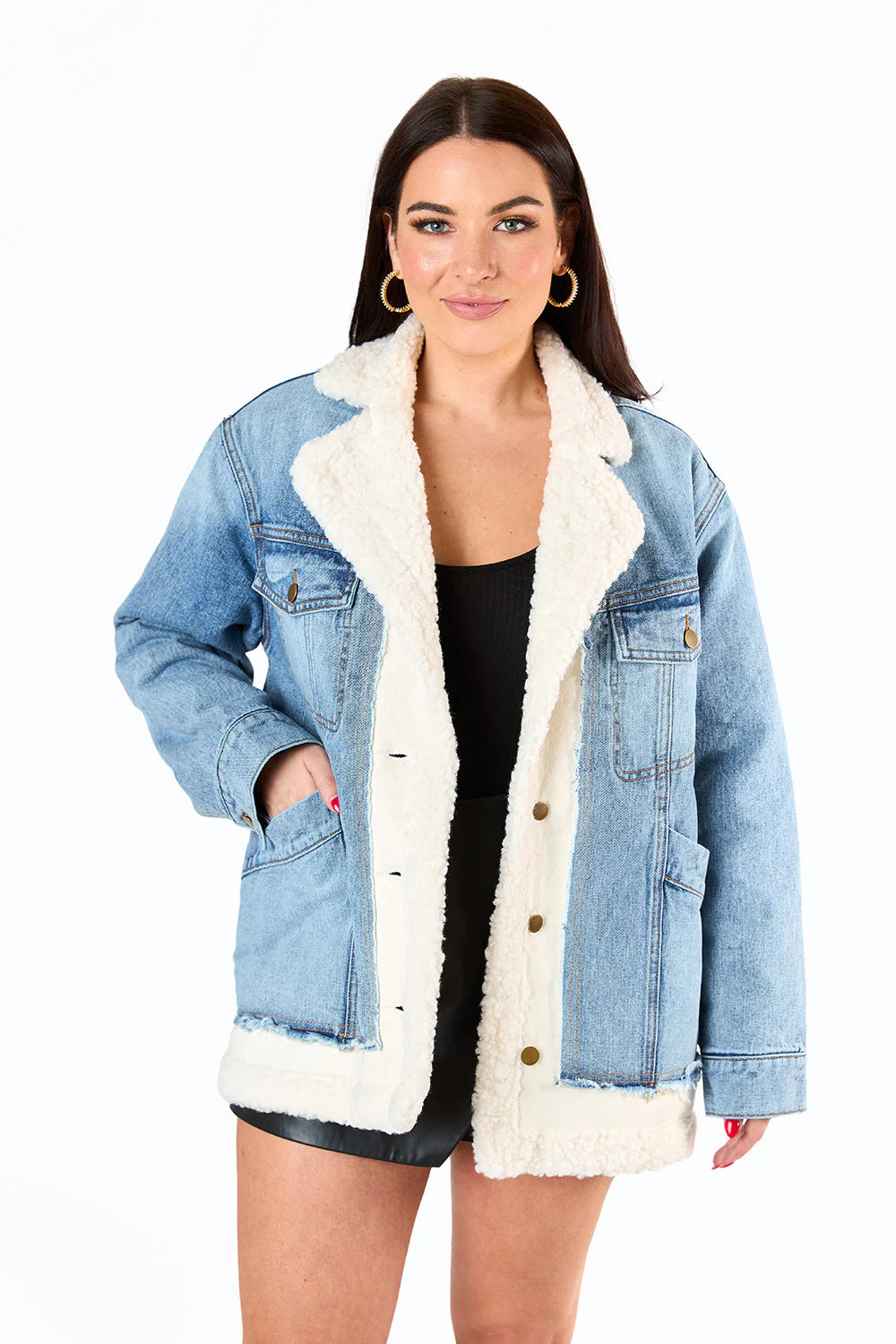 Instant Discount BuddyLove Blue Boston Jacket