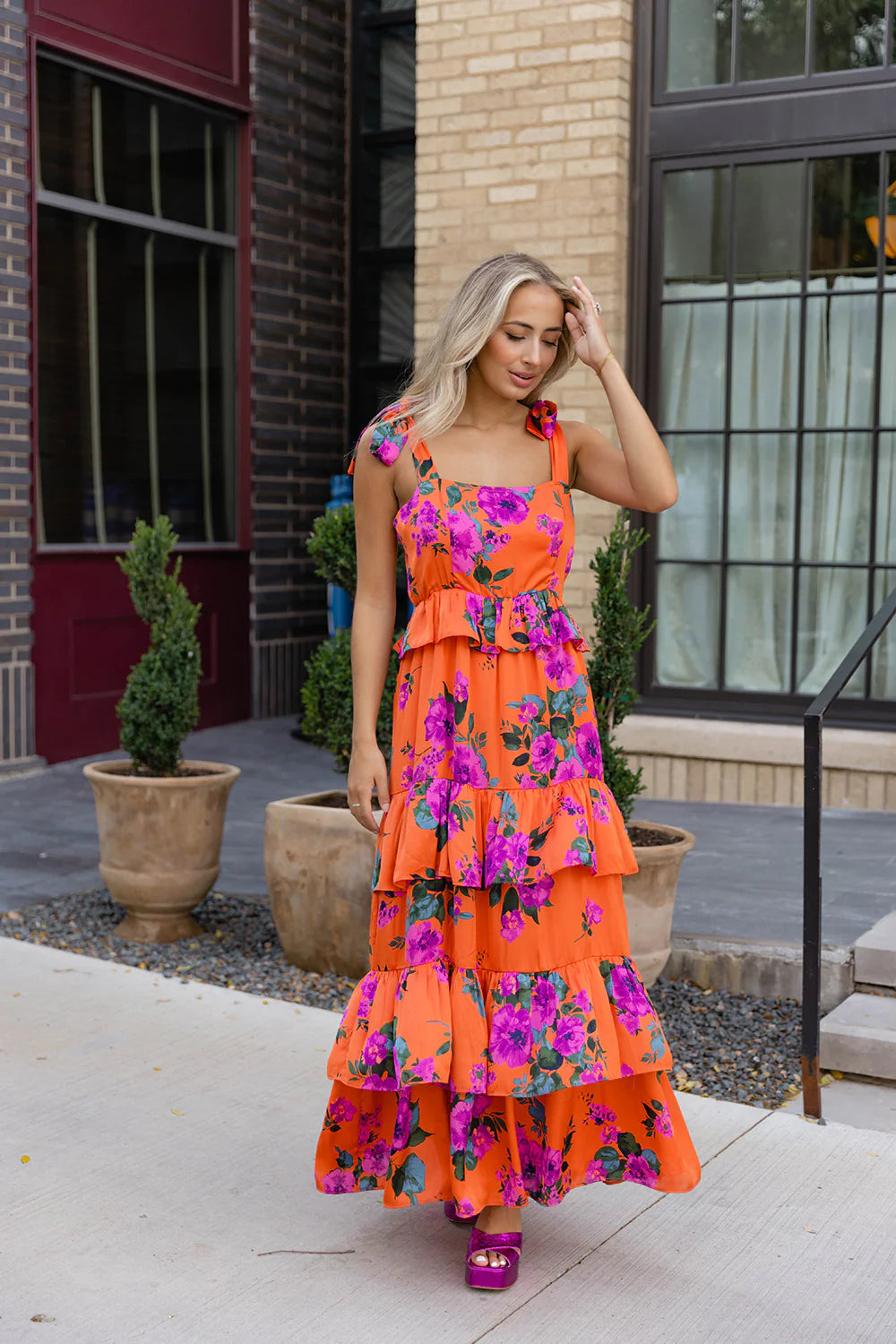Deal Mania BuddyLove Edie Maxi Dress Tuscan Rose