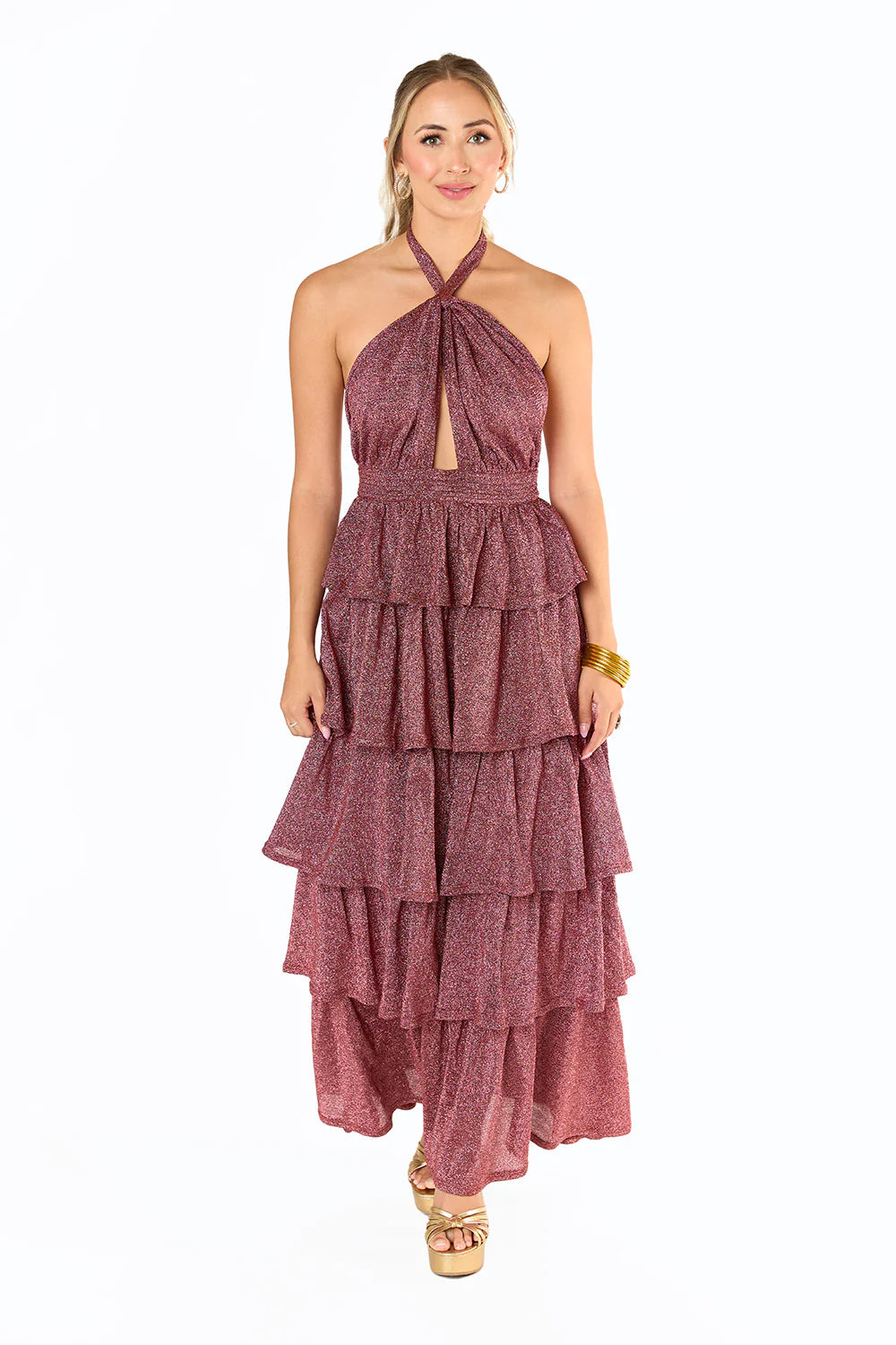 Weekend Deal BuddyLove Talia Halter Maxi Dress
