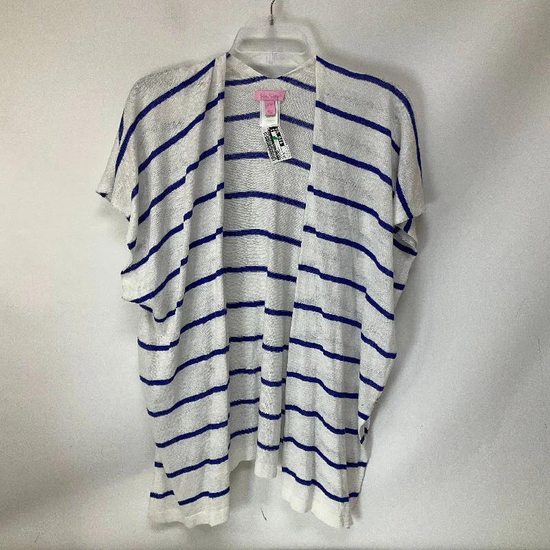 TIME-Limited Offer Cardigan By Lilly Pulitzer In Blue & White, Size: 32