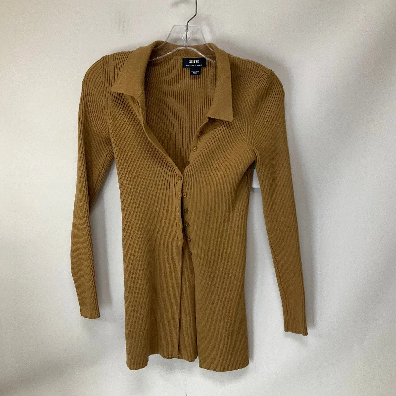 Savings Galore Cardigan By Maeve In Tan, Size: Xs